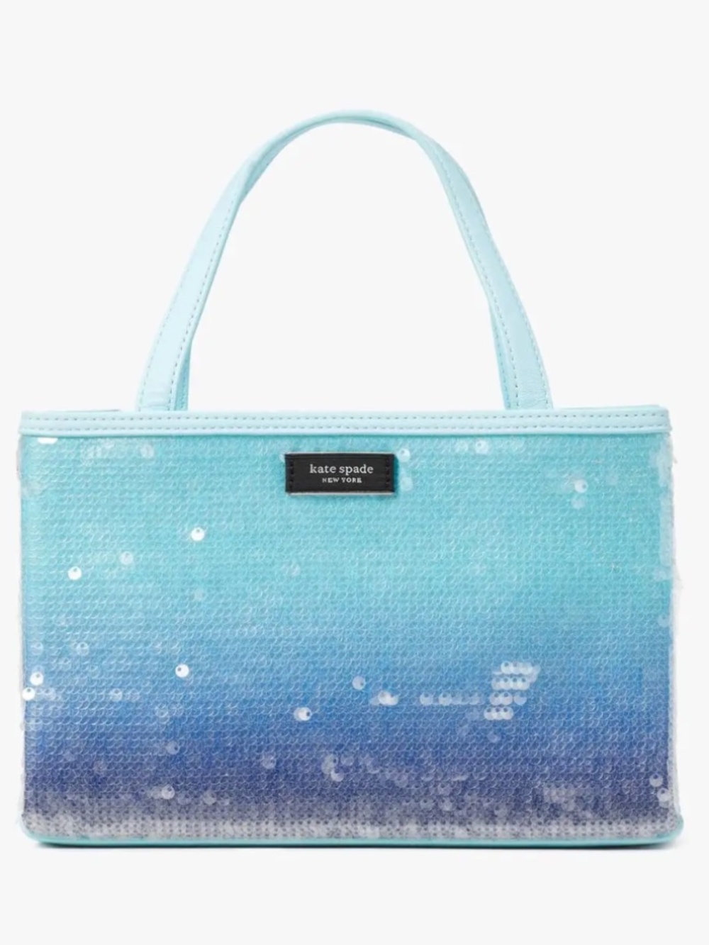 Kate Spade Sam Icon  small tote- blue ombre sequins
